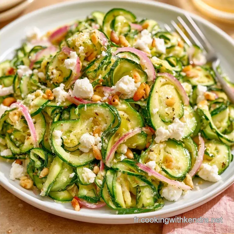 Courgettes En Salade &agrave; la F&eacute;ta et Pignons