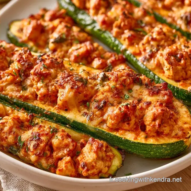 Courgettes Farcies L&eacute;g&egrave;res et Fondantes