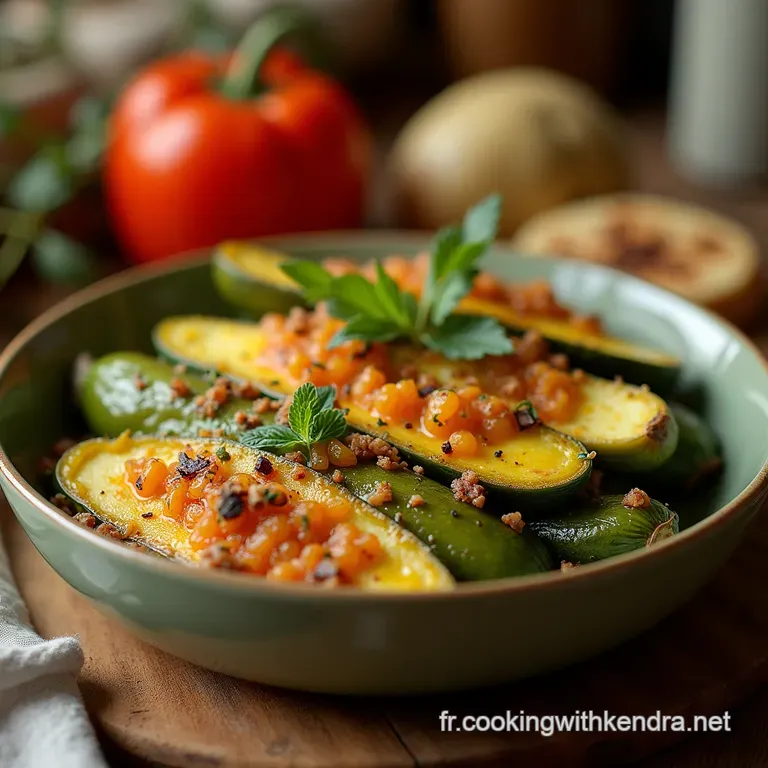 Les Courgettes Farcies Traditionnelles Un Classique De Nos Jardins Fondantes Et Savoureuses presentation