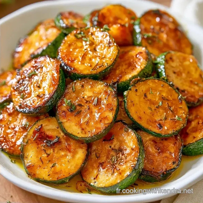 Courgettes R&ocirc;ties au Four &agrave; l Ail