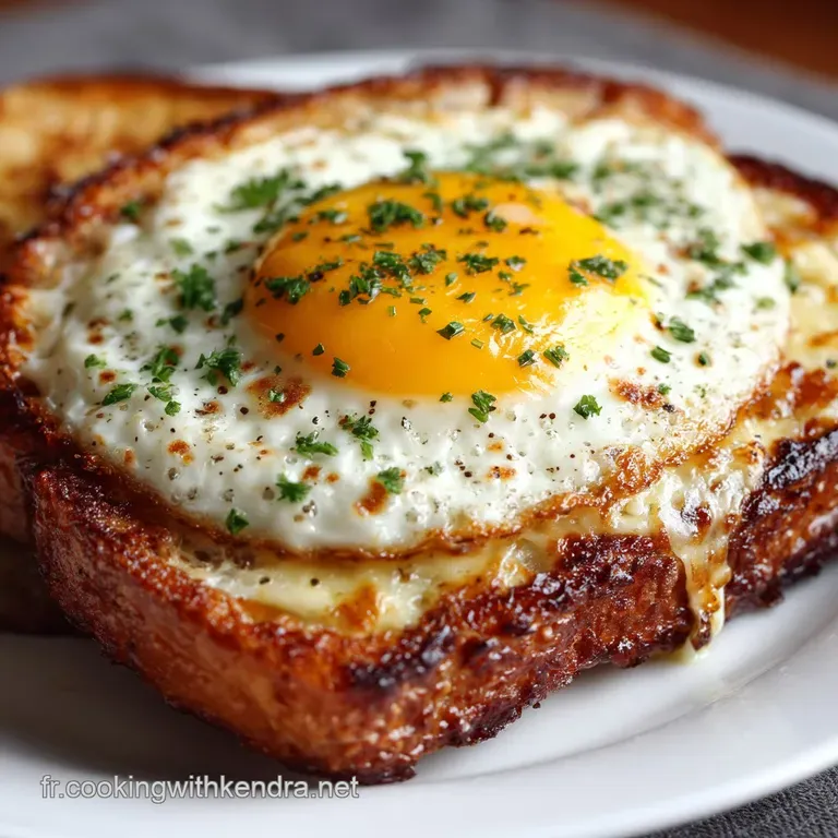 Le CroqueMadame Parisien L&Eacute;l&eacute;gance Supr&ecirc;me du Bistrot