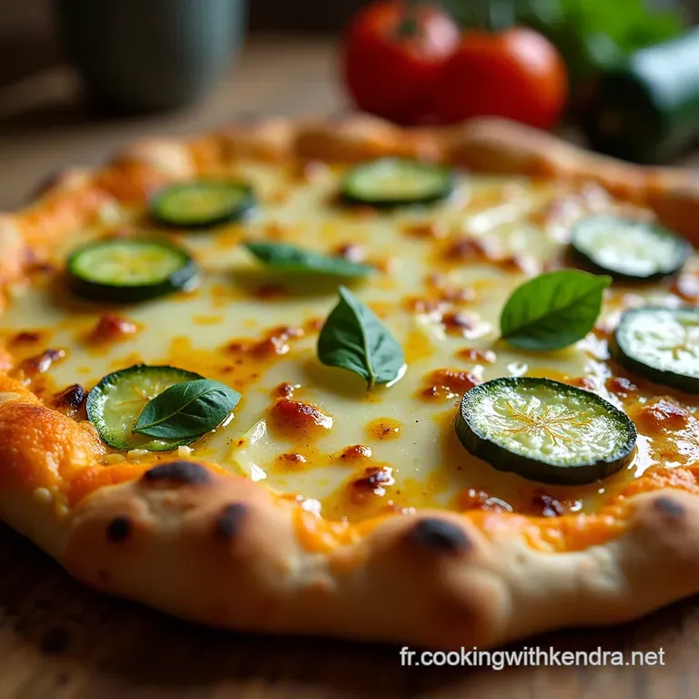 Croute De Pizza Courgette Et Chia presentation