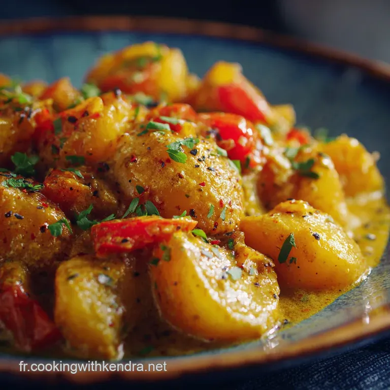 Curry De Pommes De Terre Vegan Cr&eacute;meux La Recette Facile En Cocotte presentation