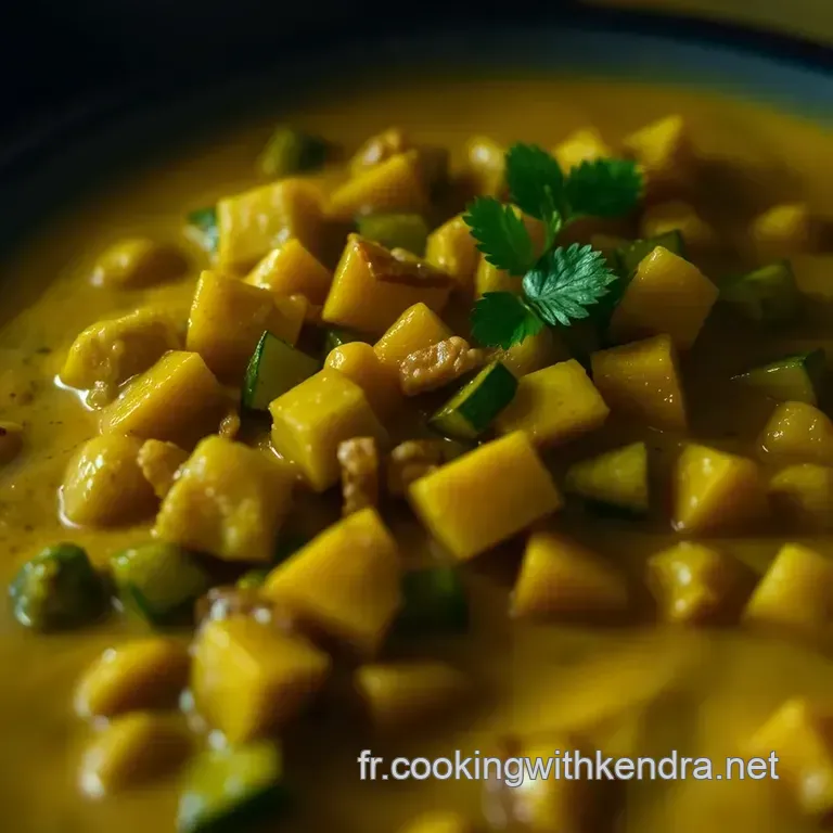 Curry R&eacute;confortant De Courgettes presentation