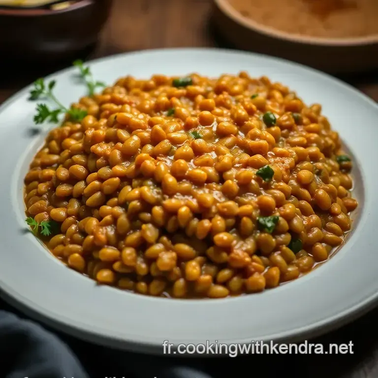 Dahl De Lentilles Corail &Eacute;pic&eacute; Et Cr&eacute;meux presentation