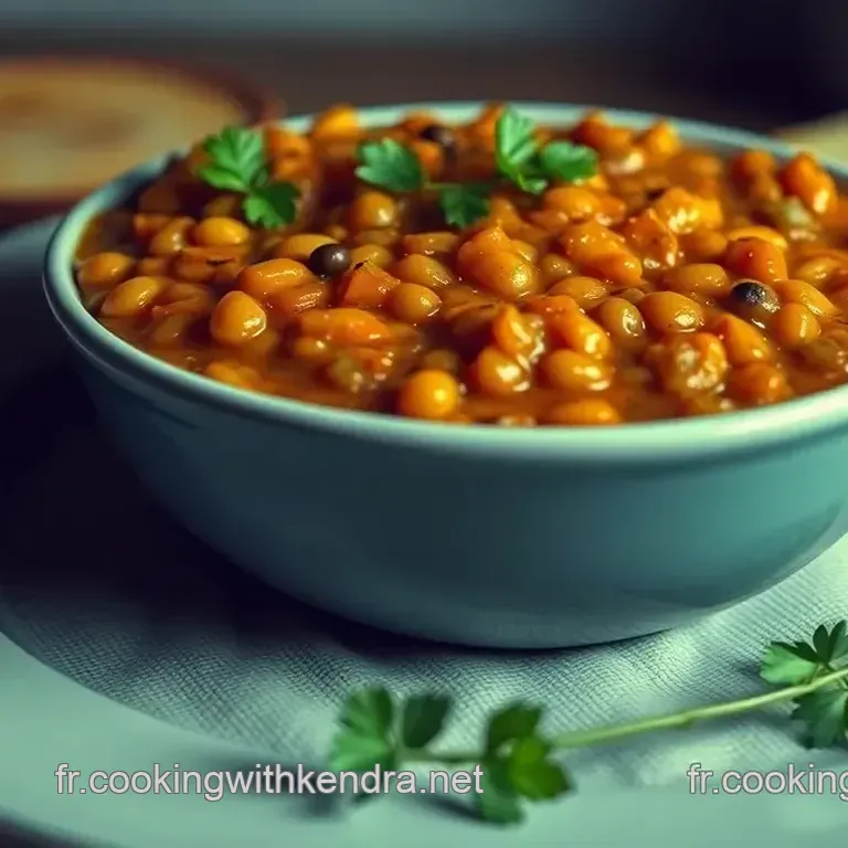 Dahl de Lentilles Corail &Eacute;pic&eacute; et Cr&eacute;meux