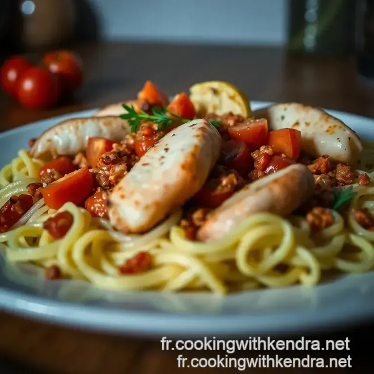 Dos De Cabillaud Au Chorizo : Un Plat M&eacute;diterran&eacute;en D&eacute;licieux presentation