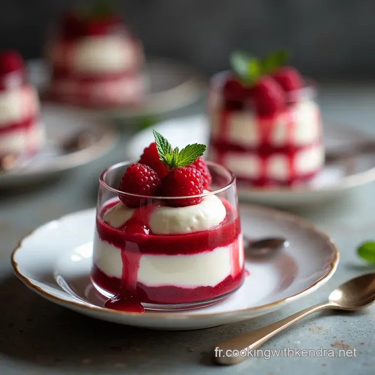 &Eacute;l&eacute;gantes Verrines Framboise Mascarpone Meringue