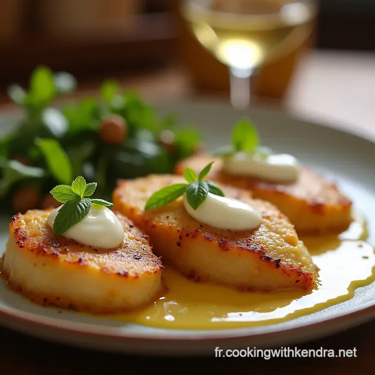 Escalopes De Bufflonne R&ocirc;ties Napp&eacute;es Dune Cr&egrave;me De Beaufort Et Vin Blanc Inspiration Savoyarde presentation