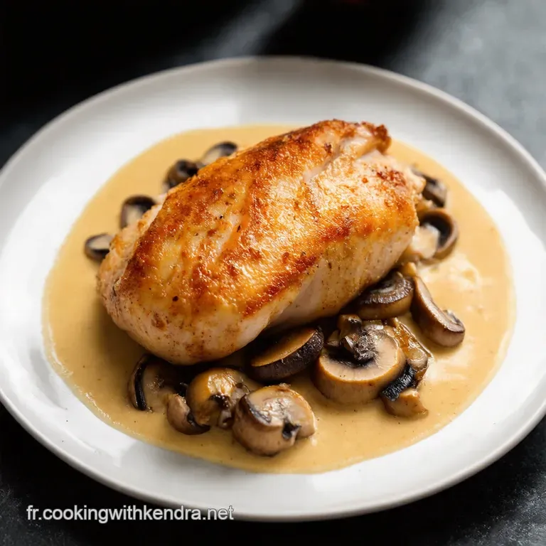 Escaloppe de Poulet &agrave; la Cr&egrave;me de Champignons Un Classique Revisit&eacute;