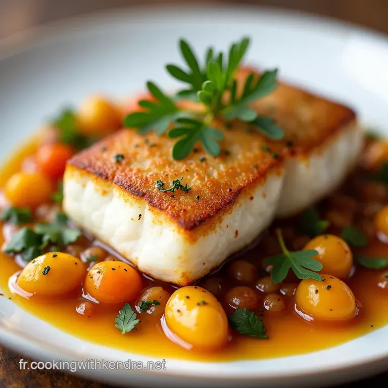 Filets de Cabillaud Fondants &agrave; la Cr&egrave;me et sa Farandole de L&eacute;gumes d&Eacute;t&eacute;