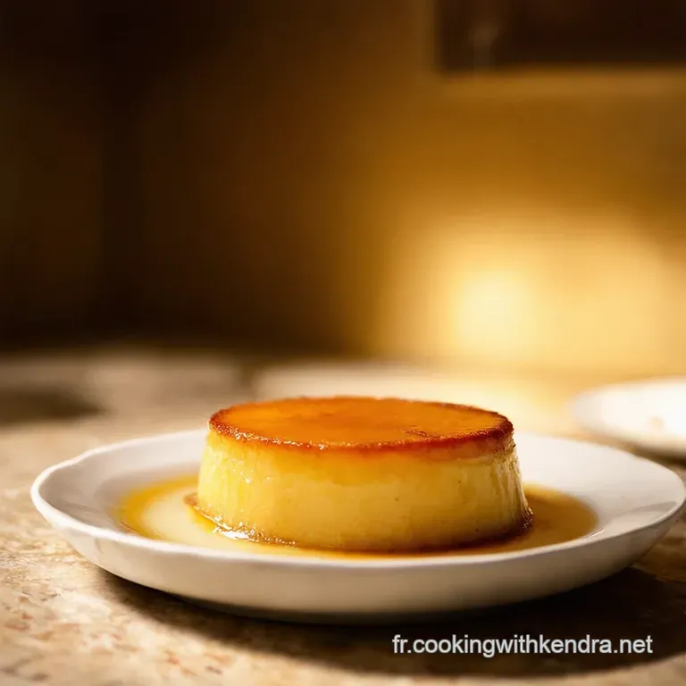 Flan &Agrave; La Pistache Cr&eacute;meux Et Inratable presentation