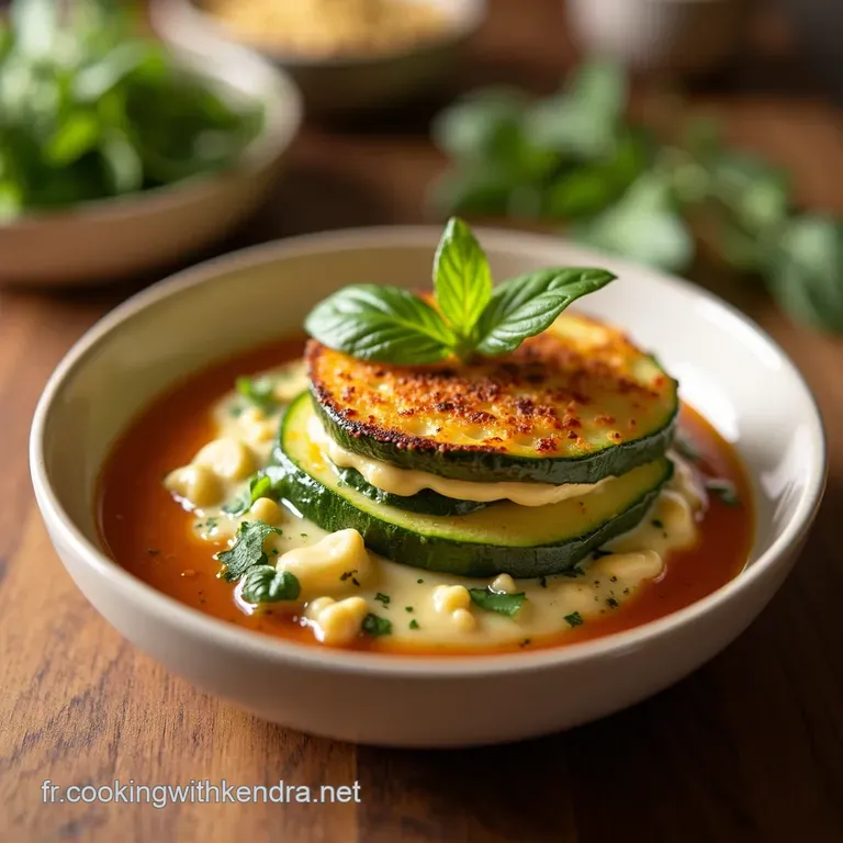 Flan Courgette Express En Verrine presentation