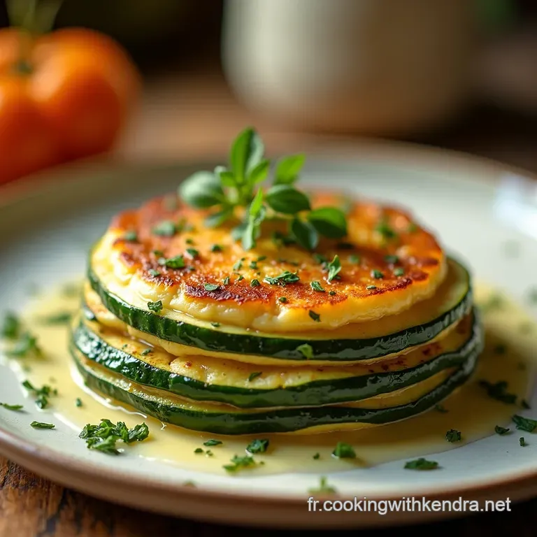 Flans De Courgettes L&eacute;gers Fondants Aux Herbes De Provence presentation