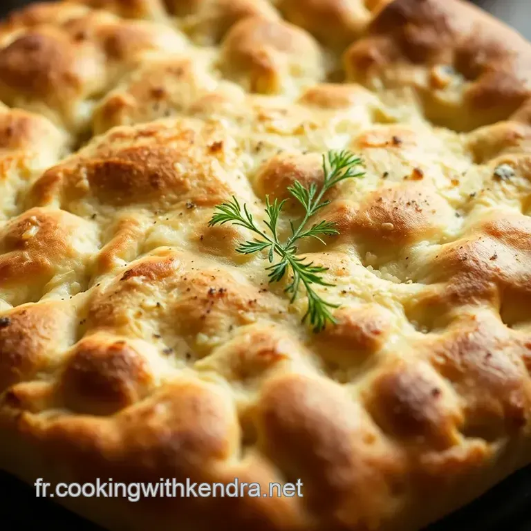 Focaccia Maison Au Romarin Et &Agrave; La Fleur De Sel presentation