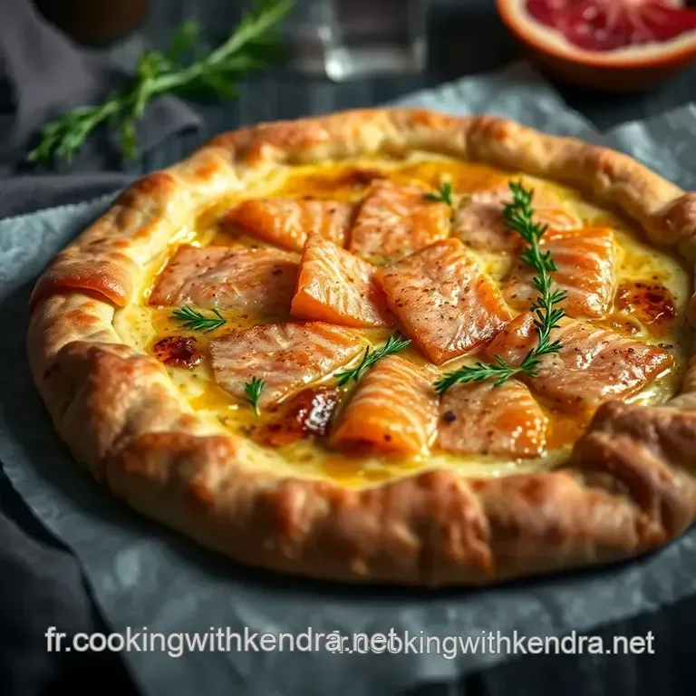 Galette Au Saumon Fum&eacute; presentation