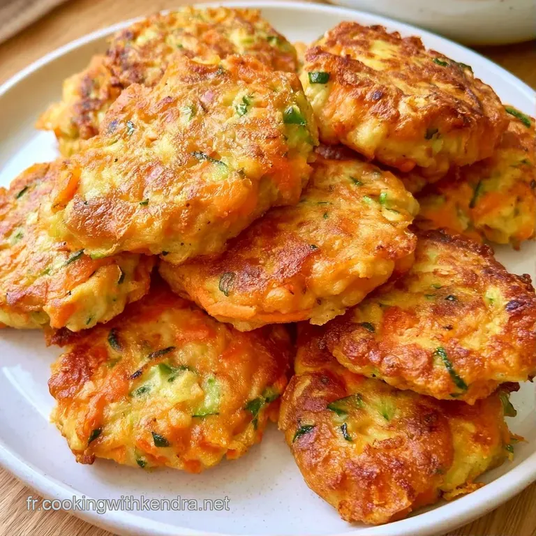 Galettes beiges et orang&eacute;es empil&eacute;es avec soin, accompagn&eacute;es d'une sauce blanche onctueuse sur une assiette &eacute;pur&eacute;e.