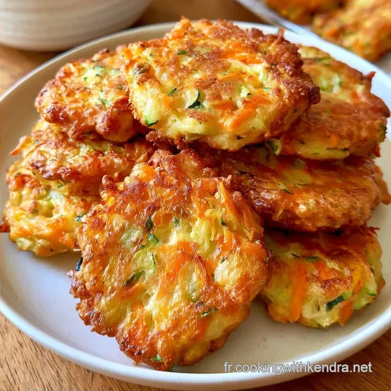 Galettes Courgettes Carottes &agrave; l Ail et l &Eacute;chalote