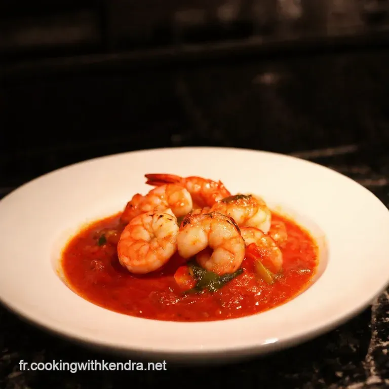 Gambas Flamb&eacute;es &Agrave; La Plancha Sauce Vierge &Eacute;clatante presentation