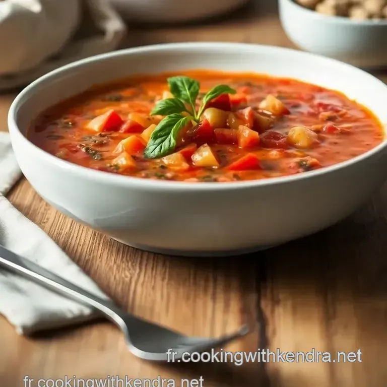 Gaspacho Andalou: Le Soleil Dans Votre Bol presentation