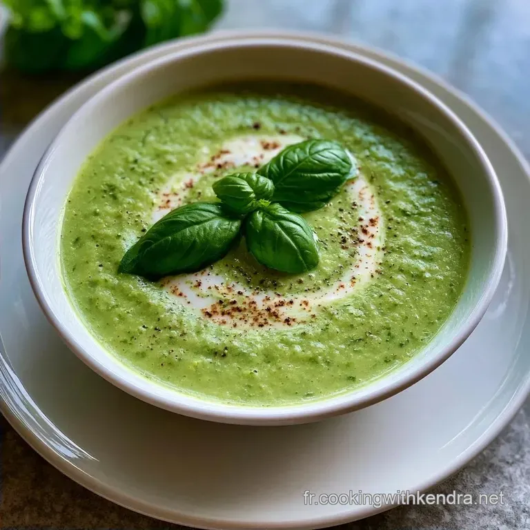 Gaspacho Concombre Basilic en 10 Minutes