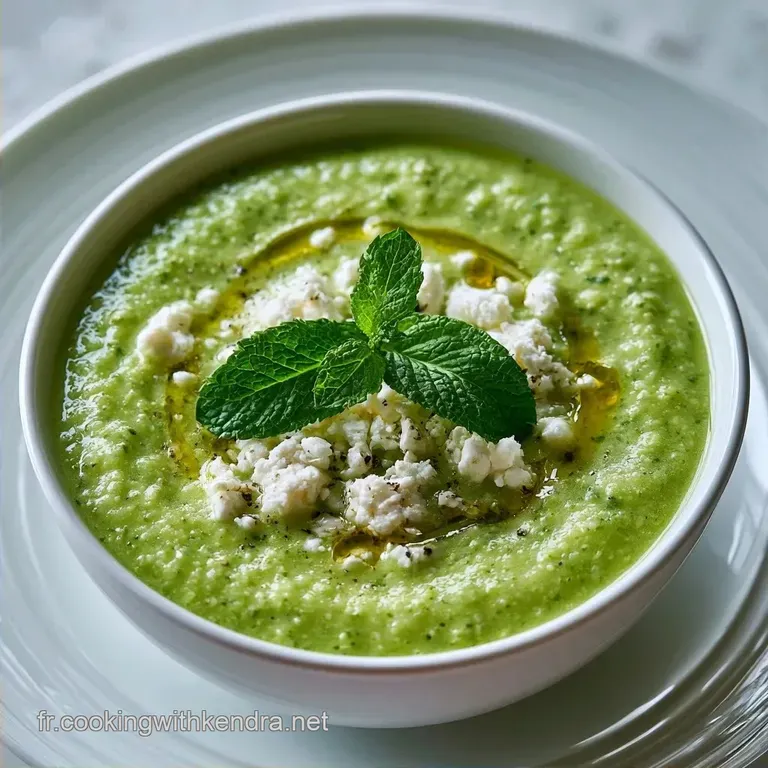 Gaspacho Concombre Feta au Yaourt Grec