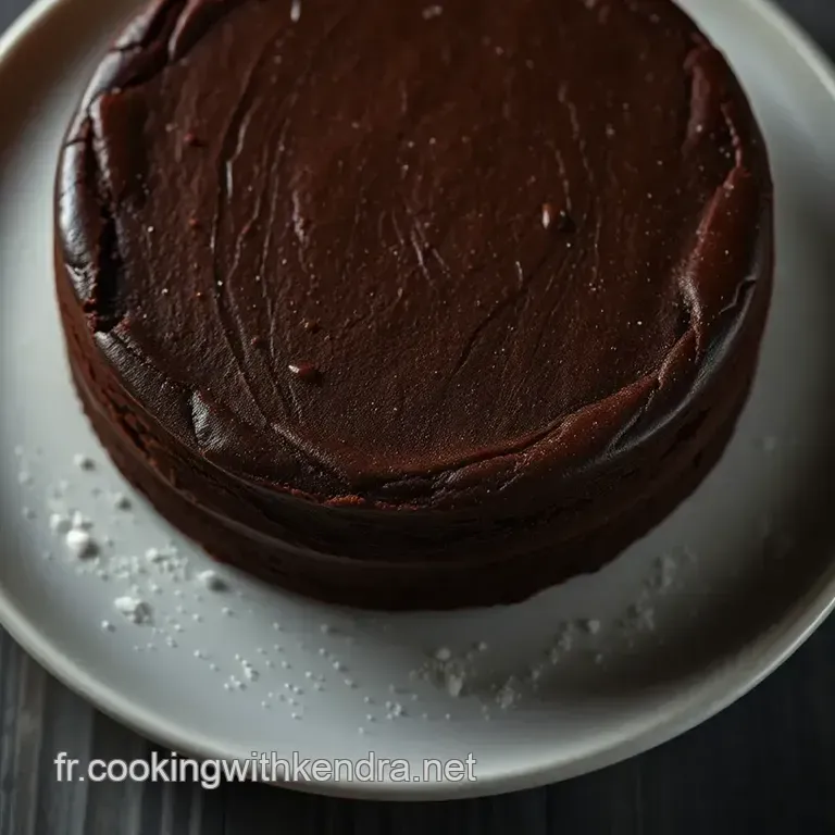 G&acirc;teau Au Chocolat L&eacute;ger Moelleux : Un D&eacute;lice Fondant presentation