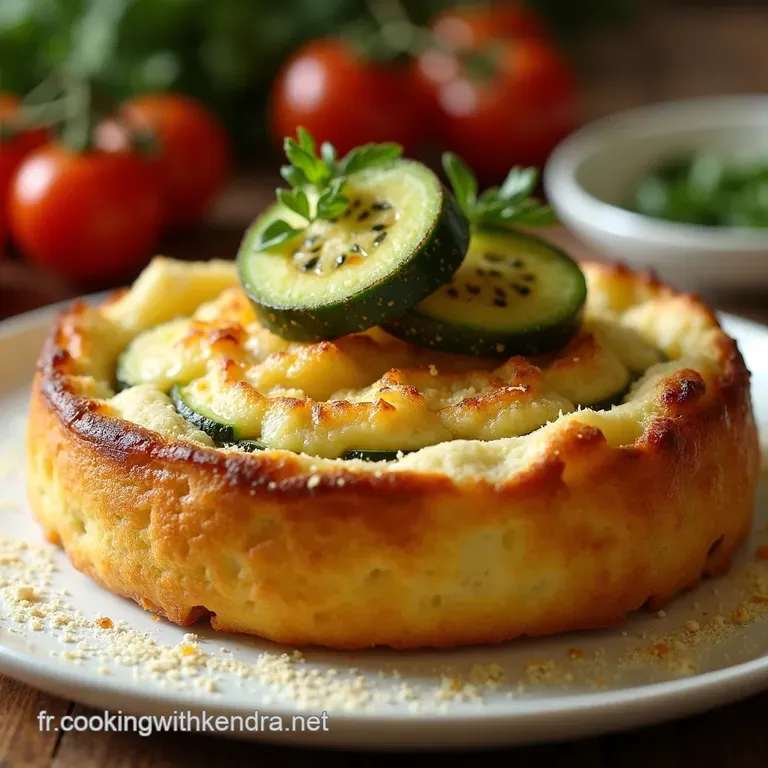 G&acirc;teau Invisible Aux Courgettes Et Parmesan La Magie V&eacute;g&eacute;tale presentation