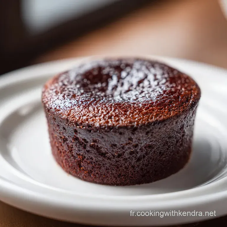 Slice of intensely chocolate cake on a white plate, highlighted by a scattering of cocoa powder. A decadent and elegant tr...