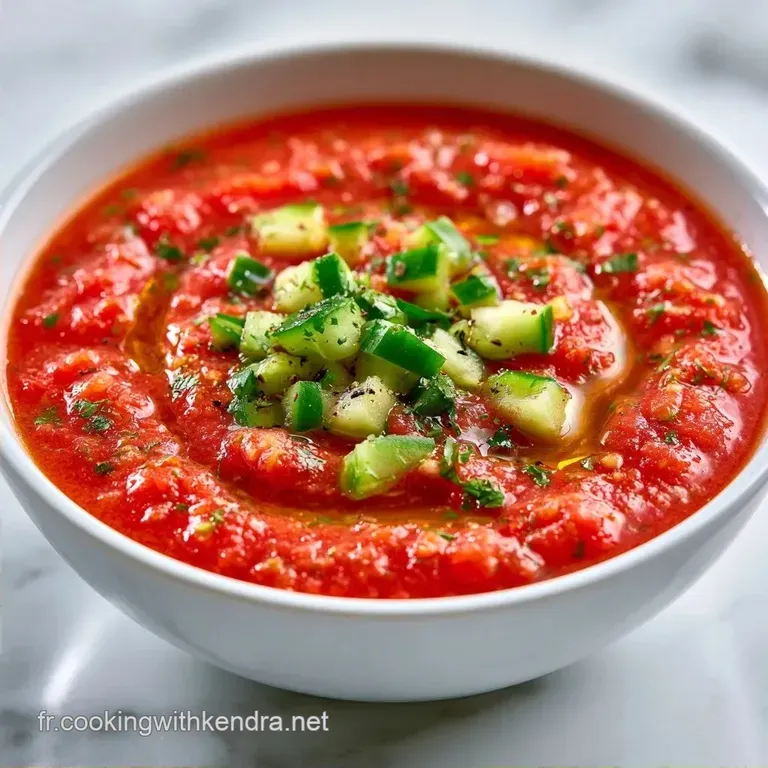 Gazpacho Tomate Concombre Poivron Maison: Frais