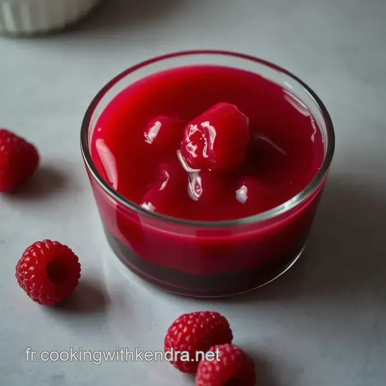 Gel&eacute;e De Framboises Maison : Un D&eacute;lice Sucr&eacute; Et Acidul&eacute; presentation