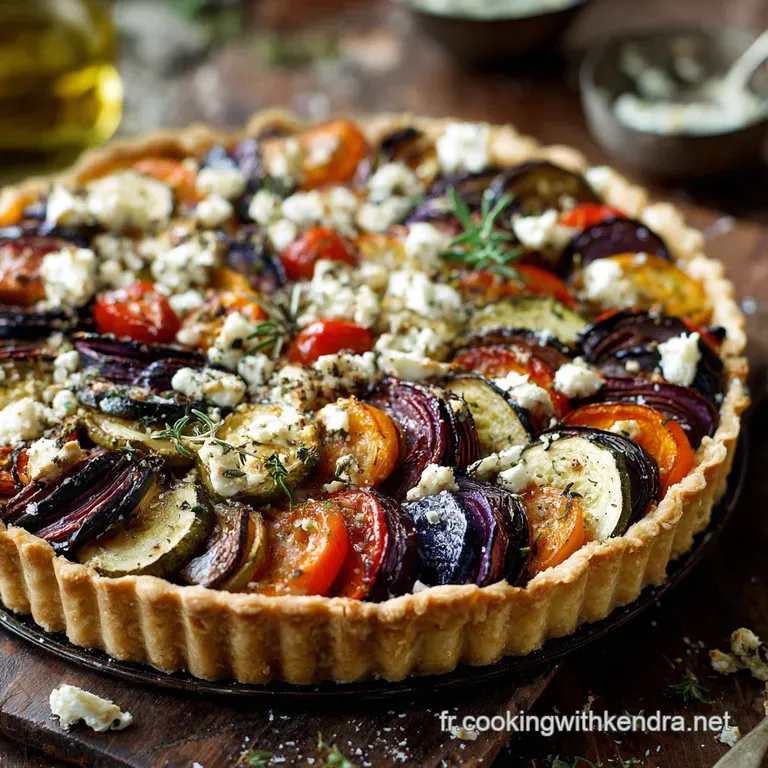 Gem&uuml;sekuchen vom Blech Tarte G&eacute;ante Proven&ccedil;ale L&eacute;gumes Feta
