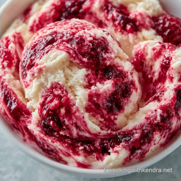 Glace Coco Fruits Rouges &agrave; l Eau de Coco