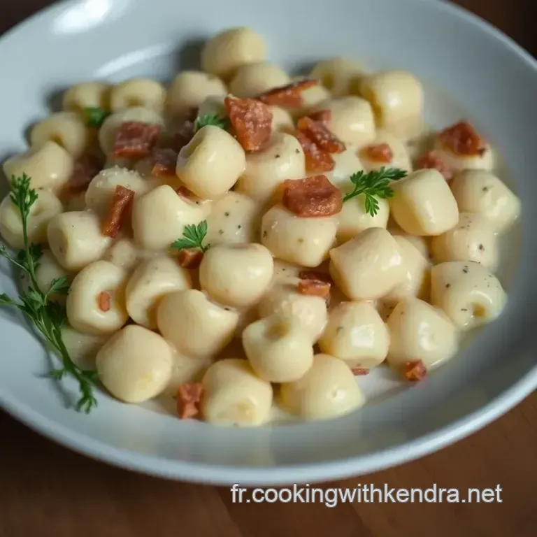 Gnocchi &Agrave; La Carbonara presentation
