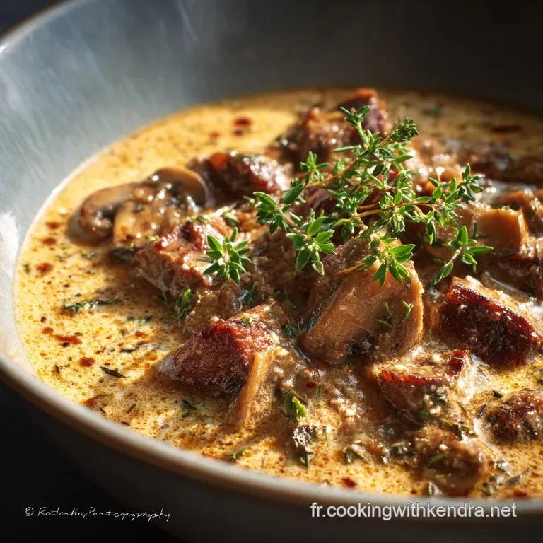 Goulash aux champignons For&ecirc;t Noire Le plat v&eacute;g&eacute;tarien velout&eacute;