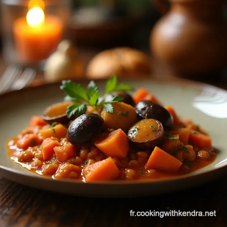 Le Rago&ucirc;t Forestier Dautomne Goulash Aux Champignons Sauvages Et Cr&egrave;me De Paprika Fum&eacute; presentation