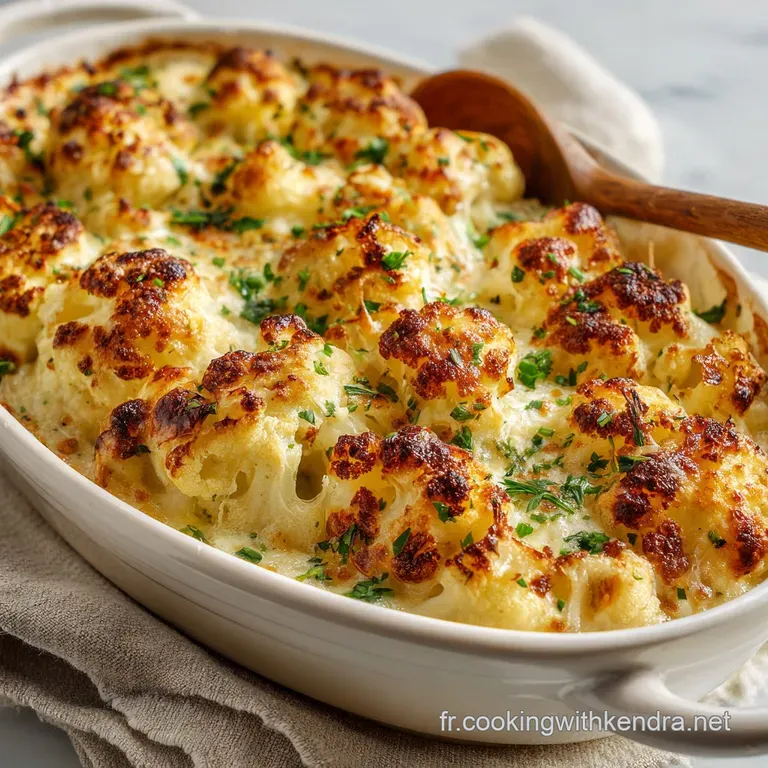 Recette Gratin de Chou Fleur R&eacute;confortant