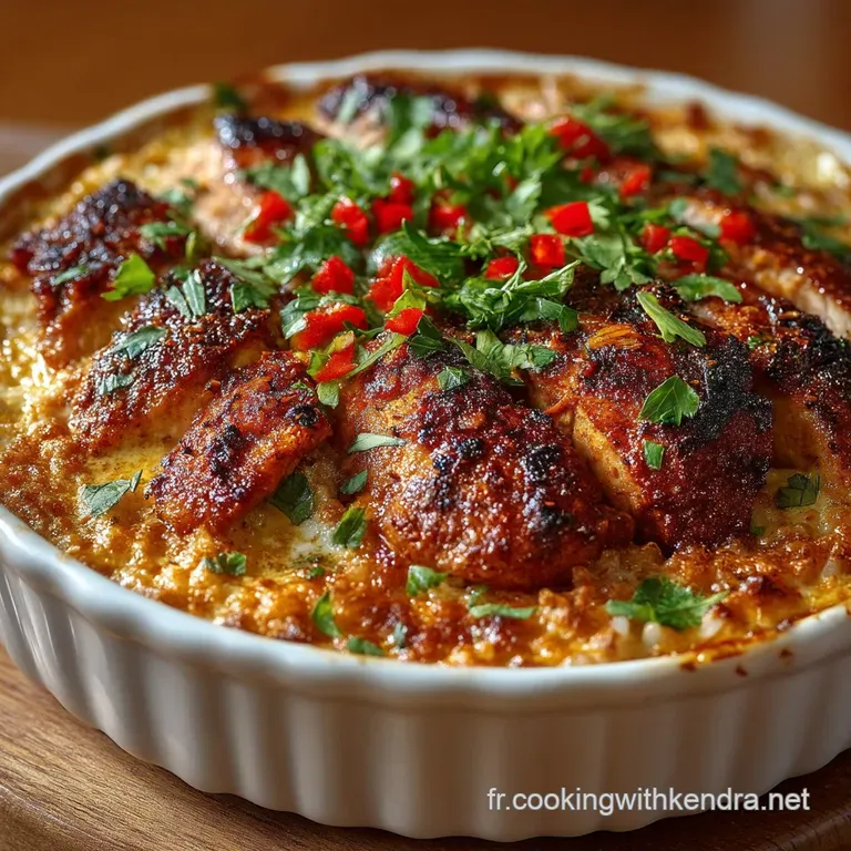 Gratin De Poulet Tandoori Au Riz Le Voyage De Saveurs Au Four presentation