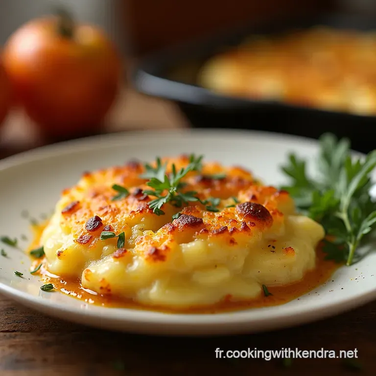 Gratin Dauphinois Rustique Au B&oelig;uf Hach&eacute; presentation