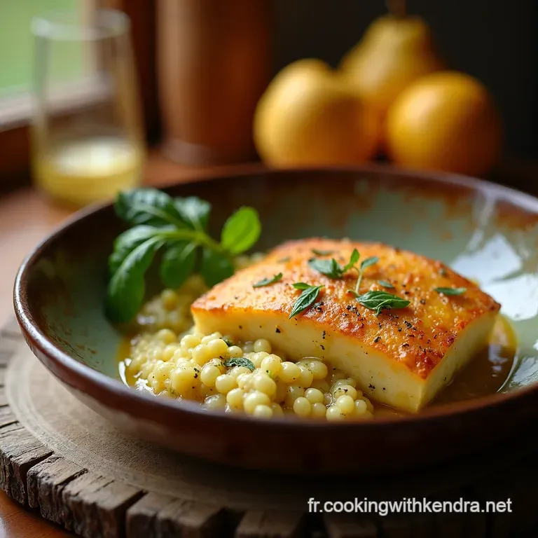 Gratin De Cabillaud Et Poireaux &Agrave; La Moutarde presentation