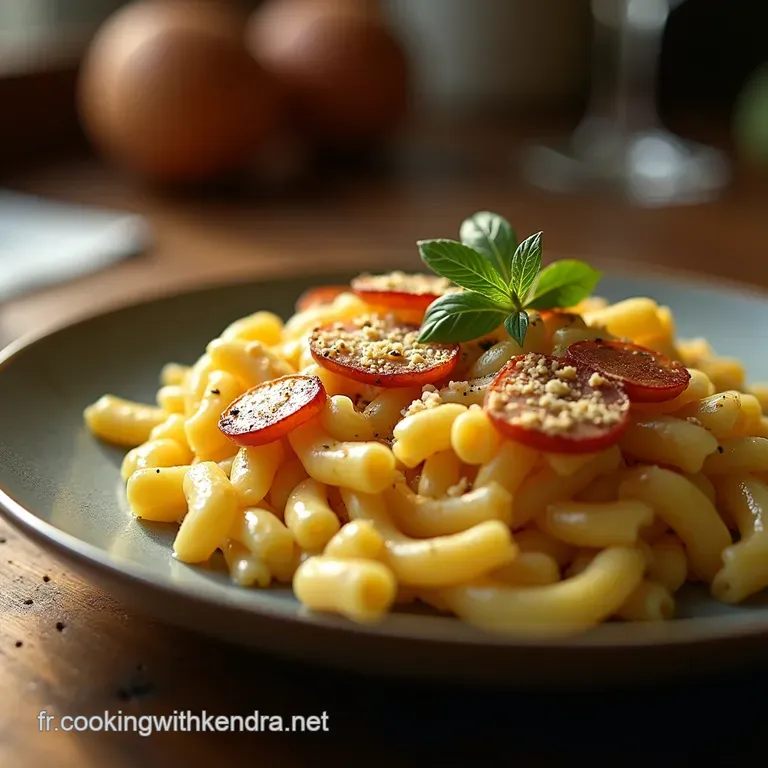 Gratin De Sp&auml;tzle Rustique Au Fromage Et Lardons Fum&eacute; presentation