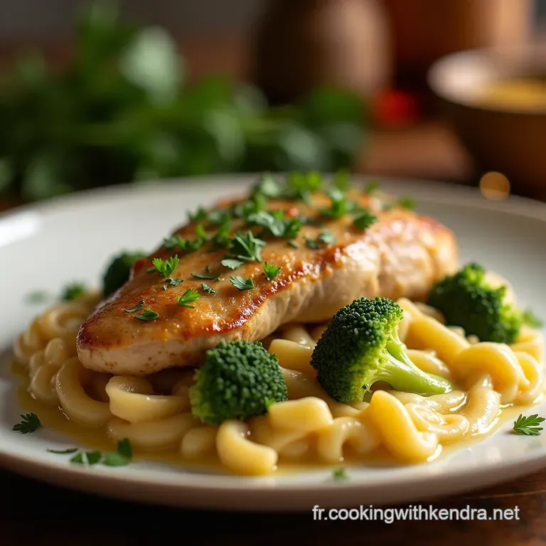 Volupt&eacute; De Poulet Et Brocoli Gratin&eacute;s Le Classique R&eacute;confortant &Agrave; La Sauce Fromag&egrave;re Fa&ccedil;on B&eacute;chamel presentation