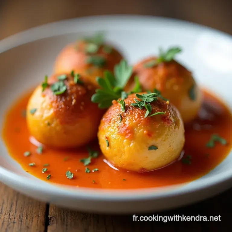 Les Boulettes Moelleuses &agrave; la Sauce Paprika Douce Un D&icirc;ner Confortable aux Saveurs dEurope Centrale