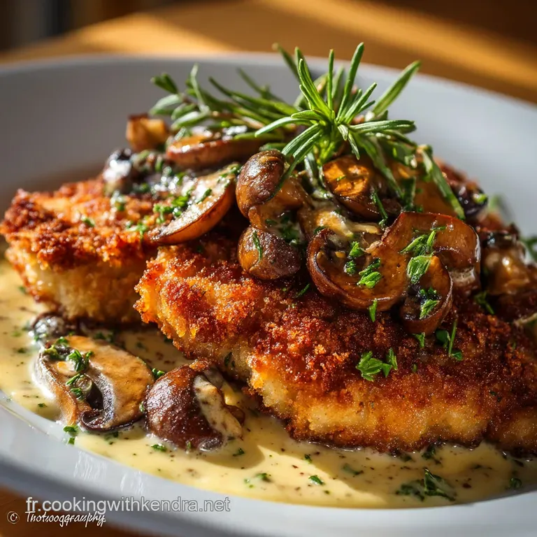 J&auml;gerschnitzel Authentique Escalopes Croustillantes Sauce Chasseur