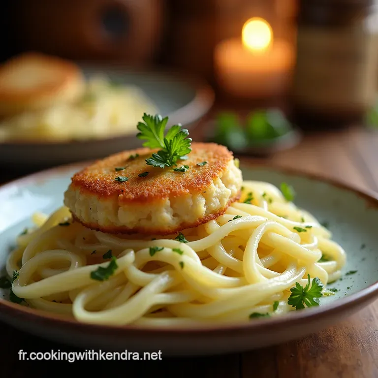 Douceur De Kohlrabi &Agrave; La Cr&egrave;me Frikadellen Maison Et Sp&auml;tzle Traditionnels presentation
