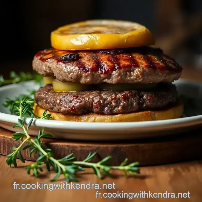 L hamburger Maison Parfait : Un Classique Gourmand presentation