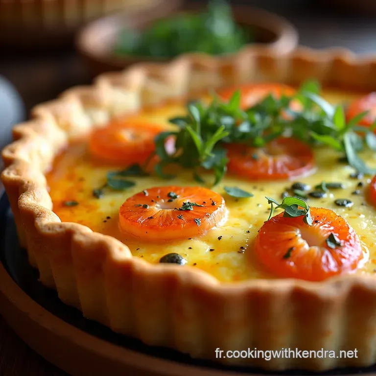 La Quiche Royale Saumon Fum&eacute; Et Boursin Un D&eacute;lice Inoubliable presentation