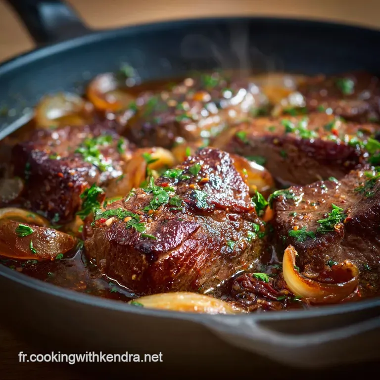 Langue De Boeuf Classique Ma&icirc;trise De La Sauce Piquante presentation