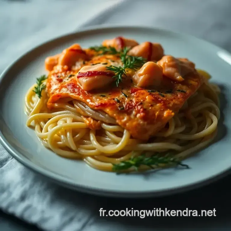 Lasagne De Poireaux Au Saumon presentation