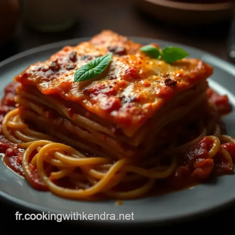 Lasagnes Bolognaises Maison: Un D&eacute;lice Familial presentation
